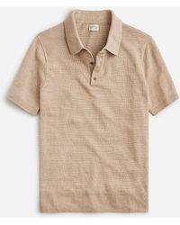 J.Crew - Short-Sleeve Linen Sweater-Polo - Lyst