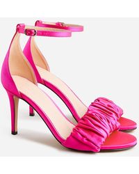 J.Crew - Collection Rylie Ruched-Strap Heels - Lyst