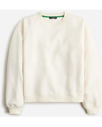 J.Crew - Heritage Fleece Cropped Sweatshirt - Lyst