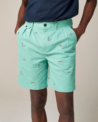 J.Crew - Beams Plus X 8.5' Pleated Chino Short With Surfer Embroidery - Lyst