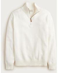 J.Crew - Heritage Cotton Quarter-Zip Sweater - Lyst
