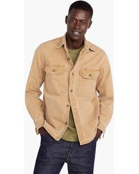 J Crew Wallace Barnes Fleece Bomber Jacket In Black For Men Lyst