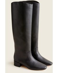 J.Crew Roxie Knee-high Boots In Leather - Black
