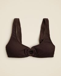 J.Crew - Claudia O-Ring Scrunchie Bikini Top - Lyst