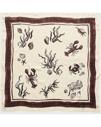 J.Crew - Printed Silk Scarf - Lyst