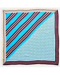 J.Crew - Printed Silk Scarf - Lyst