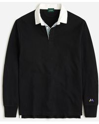 J.Crew - Rugby Shirt With Striped Placket - Lyst