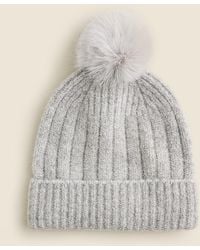 J.Crew - Ribbed Pom-Pom Beanie - Lyst