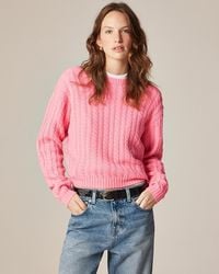 J.Crew - Perfect Cashmere Cable-Knit Crewneck Sweater - Lyst