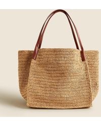 J.Crew - Large Handknotted Packable Tote Bag - Lyst