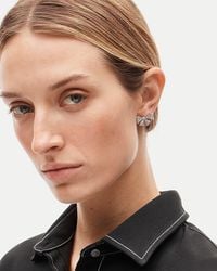 J.Crew - Pavé Bow Stud Earrings - Lyst