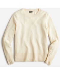J.Crew Cashmere Classic-fit Crewneck Sweater - Natural
