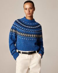 J.Crew - Fair Isle Wide-Mockneck Sweater - Lyst