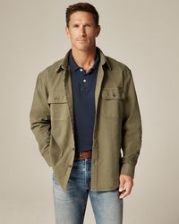 J.Crew - Garment-Dyed Twill Overshirt - Lyst