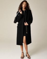 J.Crew - Petite Italian Stadium-Cloth Cocoon Coat - Lyst