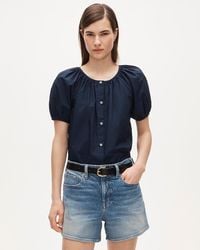 J.Crew - Puff-Sleeve Button-Up Top - Lyst