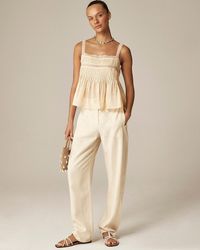 J.Crew - Lace-Trim Tank Top - Lyst