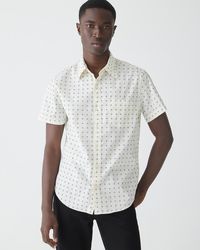 J.Crew - Slim Short-Sleeve Secret Wash Cotton Poplin Shirt With Point Collar - Lyst