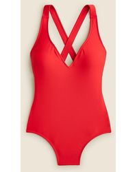 J.Crew - High-Support Cross-Back One-Piece - Lyst
