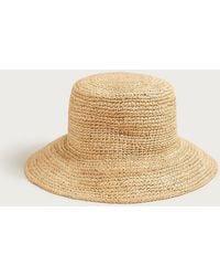 J.Crew - Wide-Brim Raffia Bucket Hat - Lyst