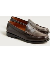 J.Crew - Camden Leather Loafers With Rubber Soles - Lyst