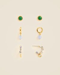 J.Crew - Beaded Earrings Set-Of-Three - Lyst