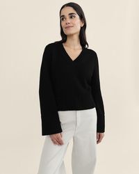 J.Crew - State Of Cotton Nyc Easton V-Neck Pullover Sweater - Lyst