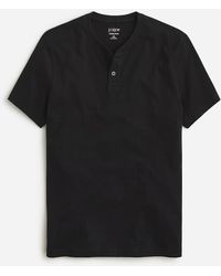J.Crew - Tall Short-Sleeve Sueded Cotton Henley - Lyst