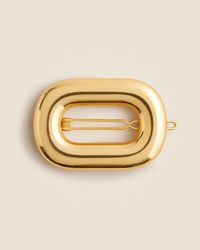 J.Crew - Dimensional Oval Metallic Hair Clip - Lyst
