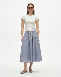 J.Crew - Petite Patch-Pocket Midi Skirt - Lyst