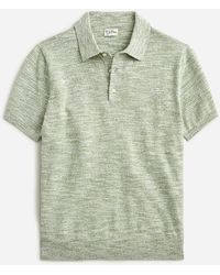 J.Crew - Short-Sleeve Cotton-Blend Sweater-Polo - Lyst