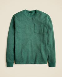 J.Crew - Long-Sleeve Macropiqué Cotton T-Shirt - Lyst