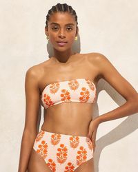 J.Crew - Sz Blockprints X Bandeau Bikini Top - Lyst