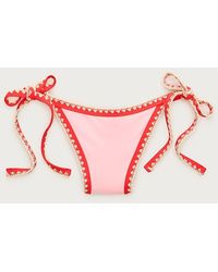 J.Crew - Cheeky Crochet-Trim String Bikini Bottom - Lyst