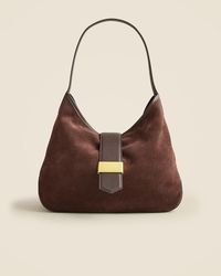 J.Crew - Berkeley Suede And Leather Shoulder Bag - Lyst