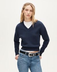 J.Crew - Cotton V-Neck Pullover Sweater - Lyst