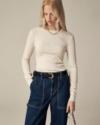 J.Crew - Carolyn Fitted Crewneck Sweater - Lyst