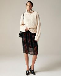 J.Crew - Gwen Knee-Length Layered Slip Skirt - Lyst