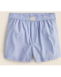 J.Crew - Cotton Poplin Boxer Short In Stripe - Lyst
