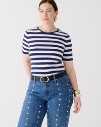 J.Crew - Perfect-Fit Elbow-Sleeve T-Shirt - Lyst