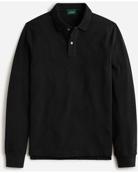 J.Crew - Tall Long-Sleeve Classic Piqué Polo Shirt - Lyst