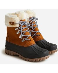 J.Crew - Perfect Winter Boots With Sherpa - Lyst