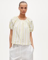 J.Crew - Puff-Sleeve Button-Up Top - Lyst