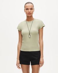 J.Crew - Perfect Rib Dolman-Sleeve T-Shirt - Lyst