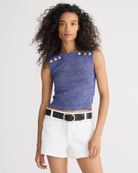 J.Crew - Sweater Shell With Buttons - Lyst