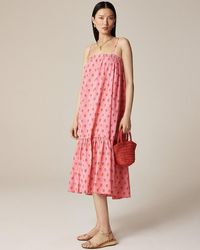 J.Crew - Sz Blockprints X Tiered Dress - Lyst