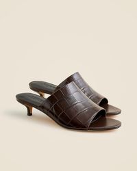 J.Crew - Wide-Strap Mule Heels - Lyst