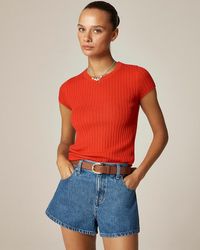 J.Crew - New Ribbed Featherweight Cashmere T-Shirt - Lyst