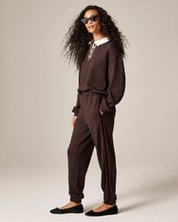 J.Crew - Scuba-Knit Jogger Pant With Velvet Trim - Lyst