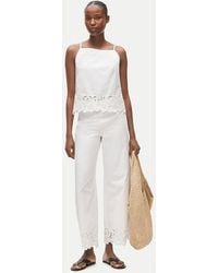 J.Crew - Rori Embroidered-Hem Pant - Lyst